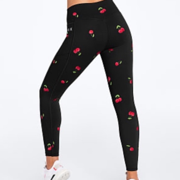 Sold on eBay  VICTORIA SECRET CHERRY Leggings - Picture 2 of 5